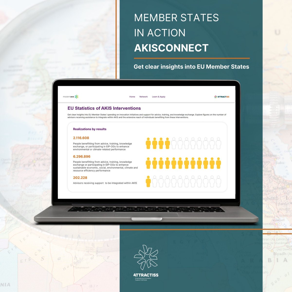 🌍 Delve deep into the essence of European farming through our Member States in Action on AKISConnect!

🌱 Embark on a journey through an interactive map revealing how each nation puts the Common Agricultural Policy (CAP) into practice.

👀 Visit us at: buff.ly/48R0RcK