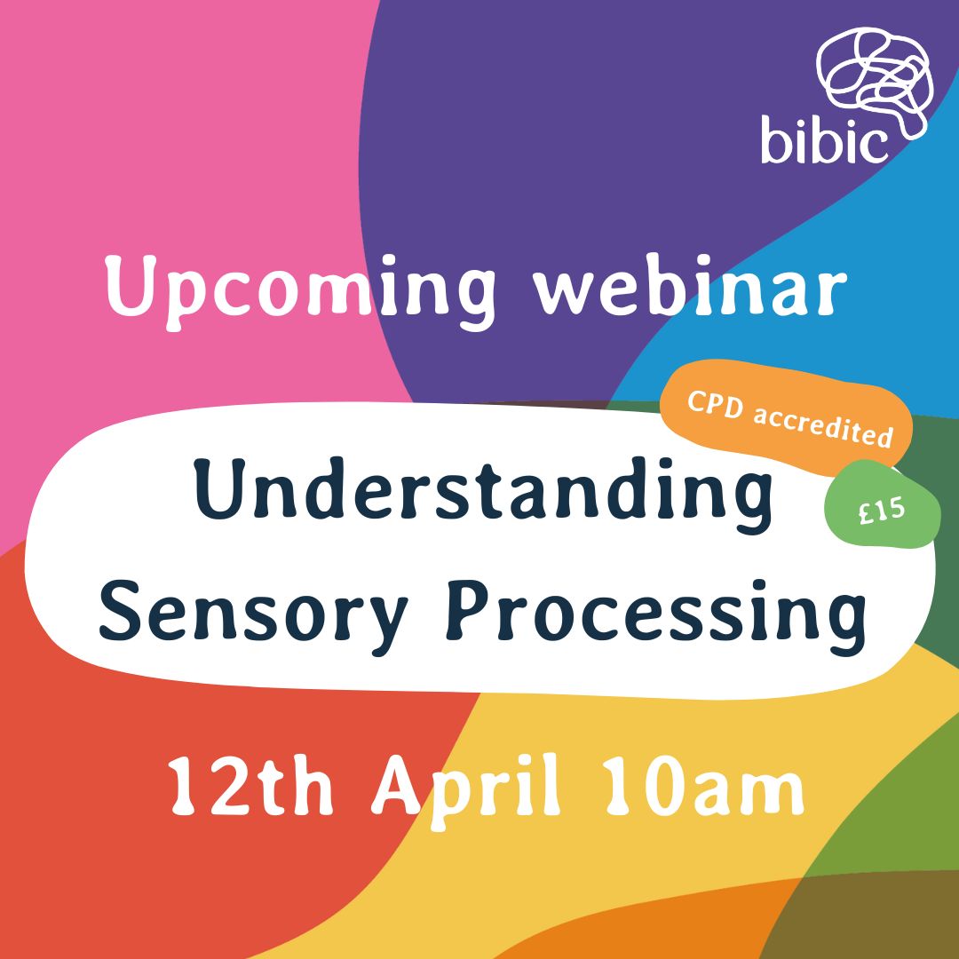UPCOMING Webinar - 12th April 10am. Join our bibic Developmental Therapists as they talk in depth about this topic, looking at the 8 senses, what each does and when they don’t work effectively and so much more! Book for £15 eventbrite.co.uk/e/838488831667…