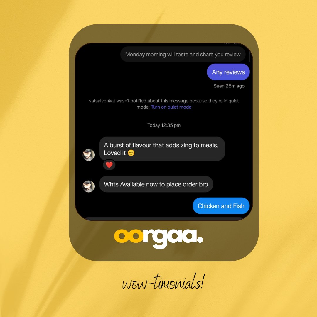 oorgaa_shop's tweet photo. Thank you for your wonderful review! We're thrilled you loved our Oorgaa. Your satisfaction fuels our passion

Every 200g of our oorgaa
Tuna Pickle - ₹299
Chicken Pickle - ₹299
Prawns Pickle - ₹399

#tunapickle #chickenpickle #prawnspickle #tuna #pickle #fishpickle https://t.co/9GcwRQ1Zds
