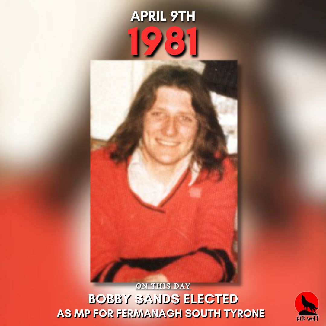 On this day 1981,  Bobby Sands elected as MP for Fermanagh South Tyrone #onthisday #irishhistory #BobbySands #otd #fyp