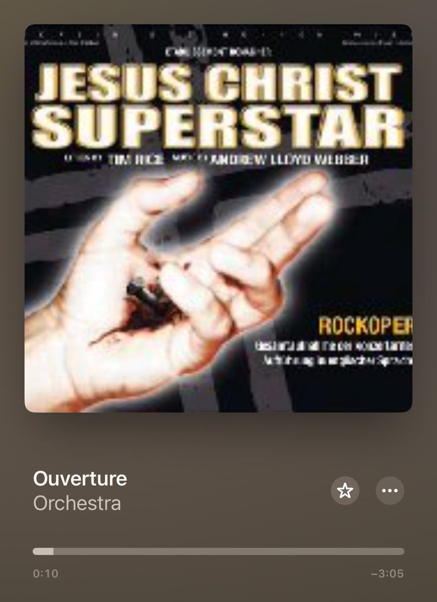 Currently Listening To: #jesuschristsuperstar @OfficialALW @SirTimRice @DSarich @RealRobFowler #austrianconcert 🇦🇹