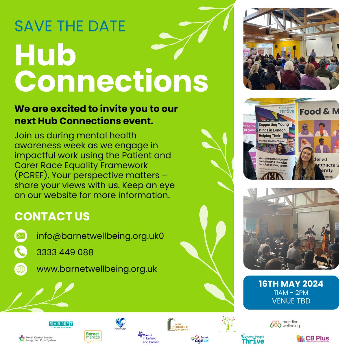 📅 Don't miss out! Our quarterly #HubConnections event returns on May 16th! Join us during #MentalHealthAwarenessWeek as we engage in meaningful work with the Patient and Carer Race Equality Framework (PCREF). Stay updated on our website or register now: bit.ly/HUB1605