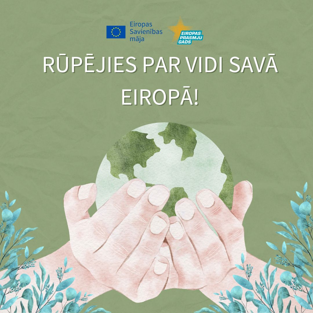 Šomēnes mēs, Eiropas Savienības māja, aicinām pievērst uzmanību vides aizsardzībai Eiropā! 🌍

Seko mums un uzzini, kā tu vari palīdzēt dabai! 💚

#VidesAizsardzība #Ilgtspēja #KlimataPārmaiņas #VidesAizsardzībaEiropā #VidesAizsardzībaLatvijā
