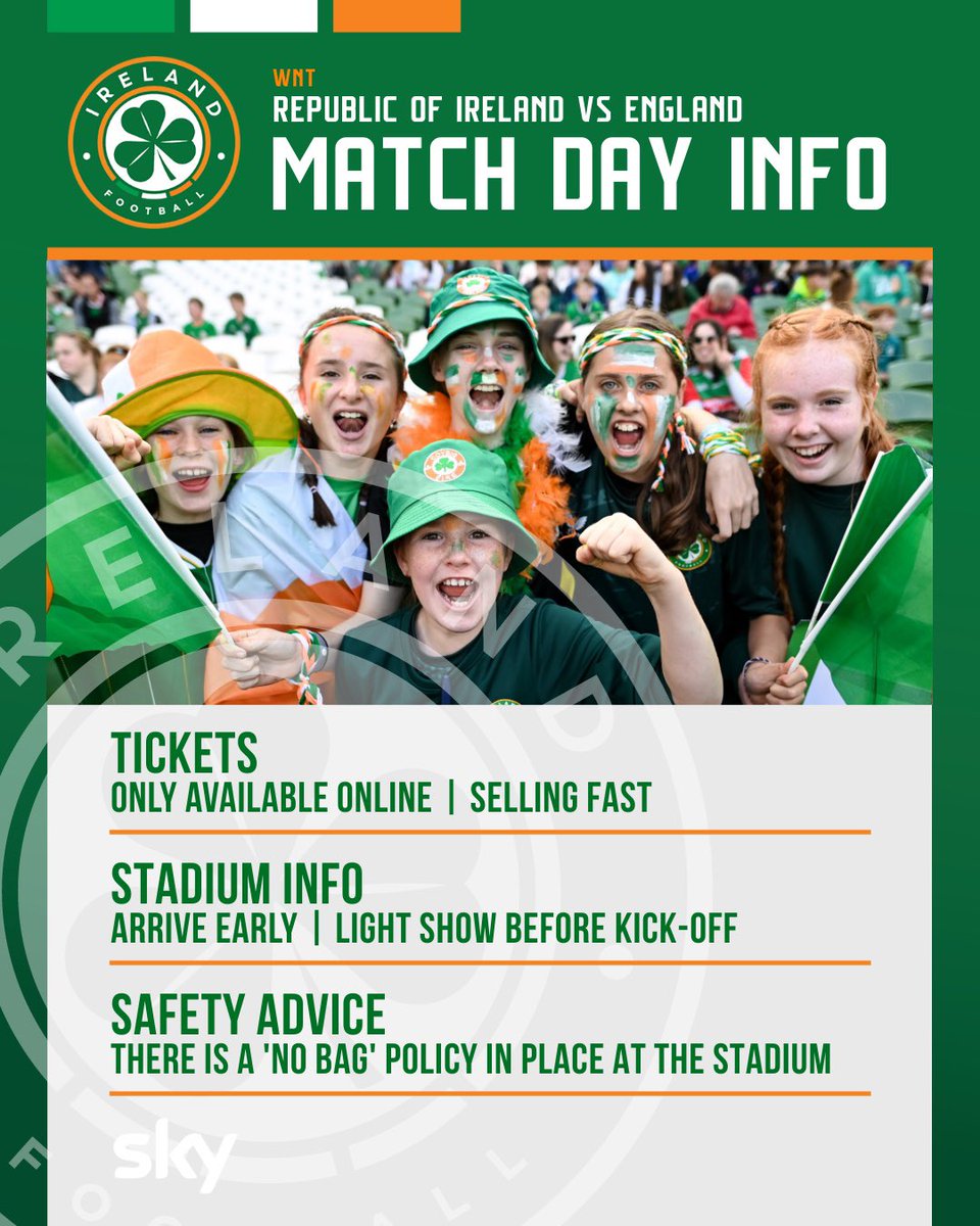 Match Day Info 👇

#COYGIG | #OUTBELIEVE