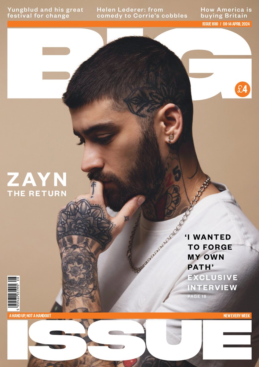 Inside this week's issue: 🎤 Zayn on how his childhood in Bradford ahead of it becoming UK City of Culture 2025 🎭 Ralf Little's Death in Paradise exit interview 📚 Andrew O’Hagan on how a London street connects us all and more! Find your local vendor: bigissuenorth.com/find-a-vendor/