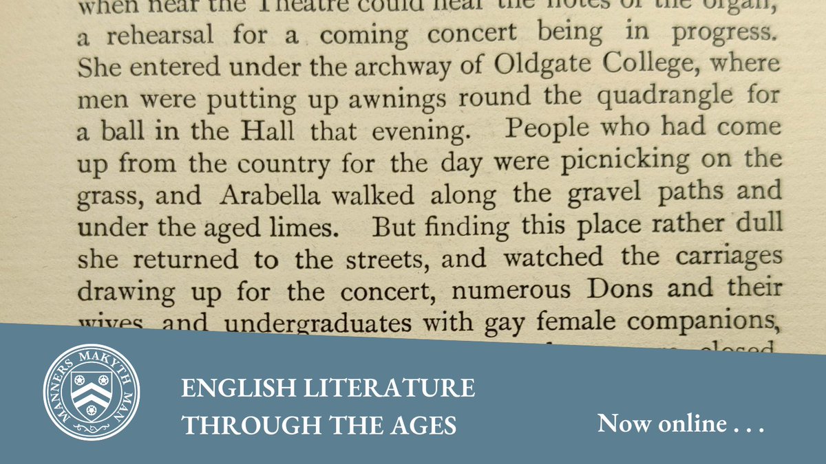 NewCollegeLib's tweet photo. Did you know that Arabella visits New College in Hardy’s famous novel, Jude the Obscure? Here it is described as ‘Oldgate College’ in our first edition of the classic text.

Unfortunately, she finds it a ‘rather dull’ place—how rude! 😲😂

Discover more 👇
https://t.co/xlB4DnZEW2 https://t.co/gY4LOqapVv