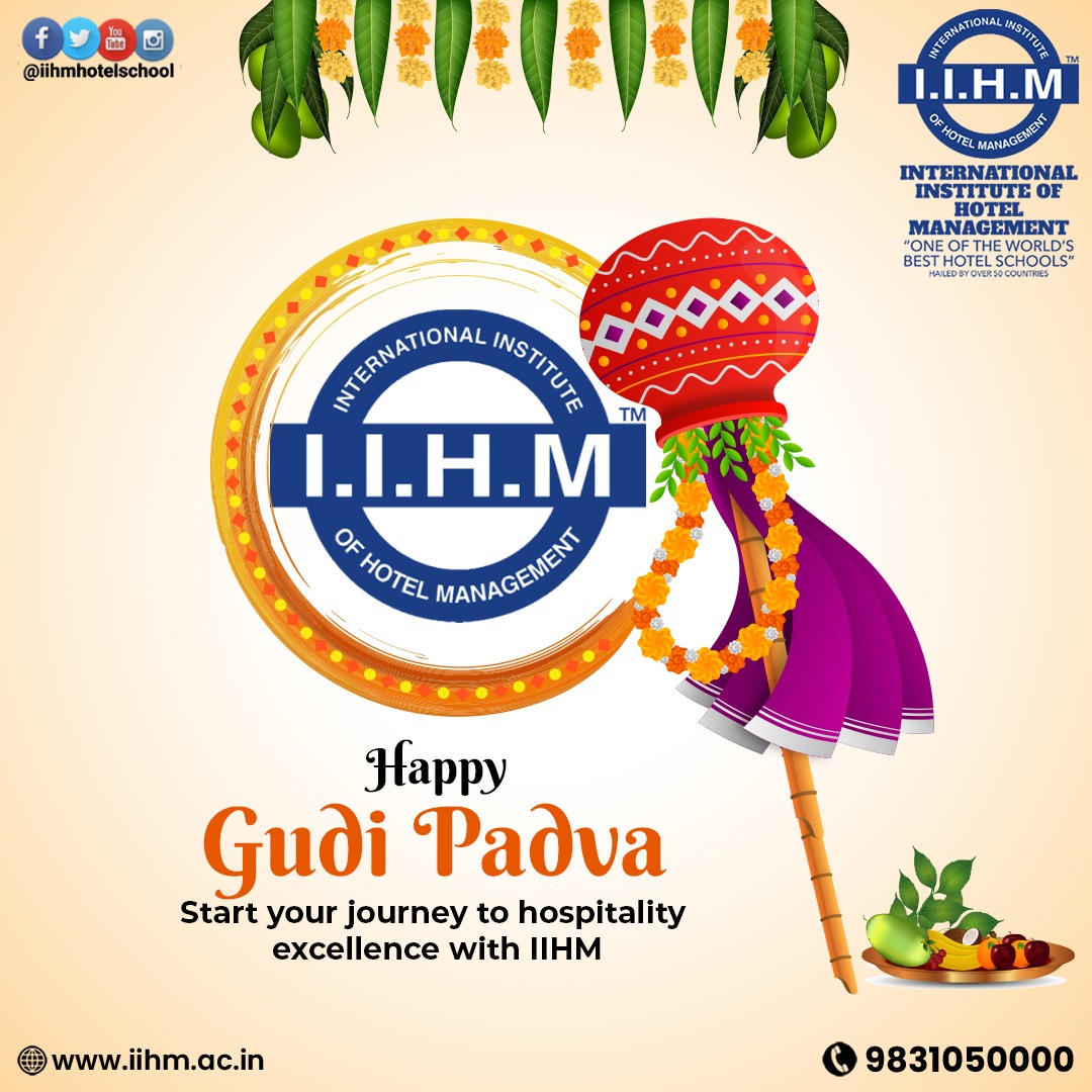 Embark on a journey of hospitality excellence with IIHM this Gudi Padva and Ugadi, Discover top-notch education &amp; endless opportunities with us.
 #InstituteOfHospitality #SkillDevelopment #CareerOpportunities
For more information, visit iihm.ac.in or contact us #iihm