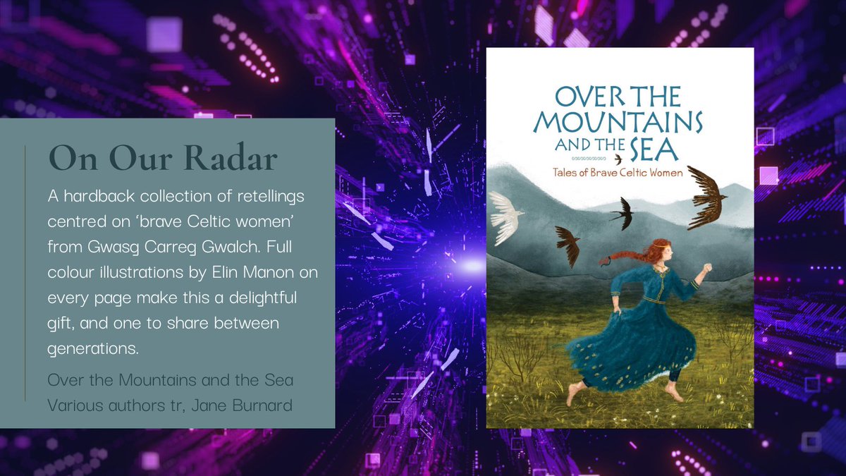 On our #Radar this week is the @Books_Wales Book of the Month #OvertheMountainsandtheSea. A collection of stories from the Celtic edges of Europe, told by a variety of Welsh authors and brilliantly illustrated by Elin Manon. Available now.