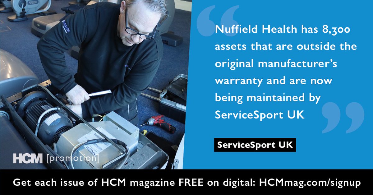 The importance of asset management! Read how we have supported Nuffield Health over the past 10 years by maintaining gym equipment across hundreds of sites in this month's edition of Health Club Management! 👉 lei.sr/B4r1k #assetmanagement #gymequipment #fitness