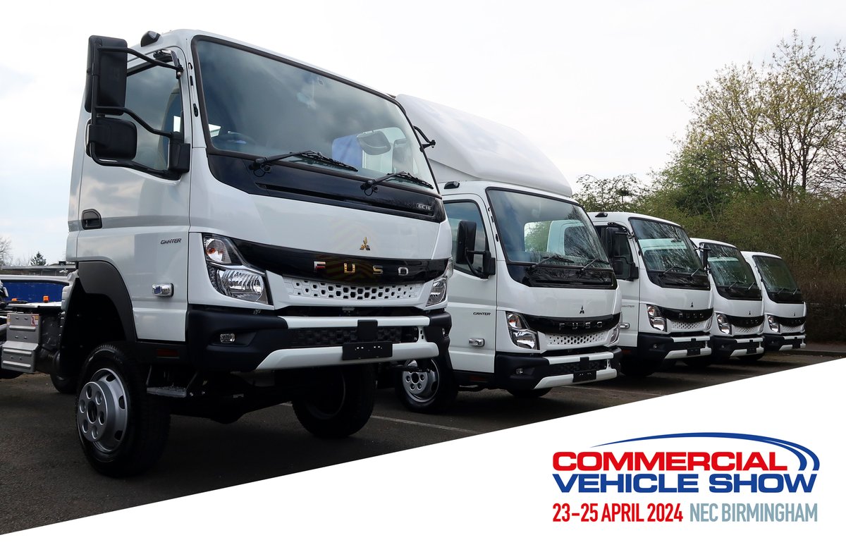 Just 2 weeks to go until the Commercial Vehicle Show !!! 🎉🎉 Did you know the FUSO eCanter comes in: ⚡ 2 cab variants ⚡ 6 wheelbases ⚡ 3 weight variants Come and visit us at stand 5A70 to discover even more about the FUSO eCanter range! @BallyveseyLtd