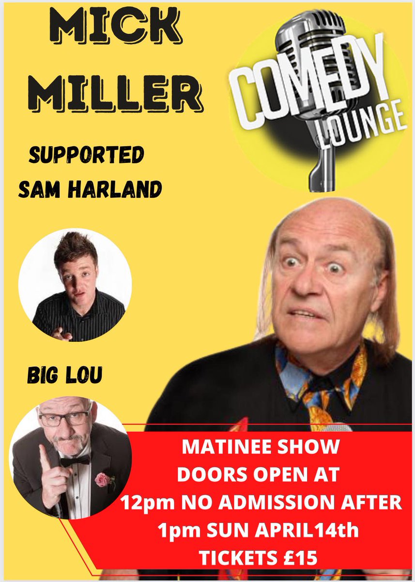 We strongly recommend booking ahead for the weekend🙌🏼

comedyloungehull.co.uk