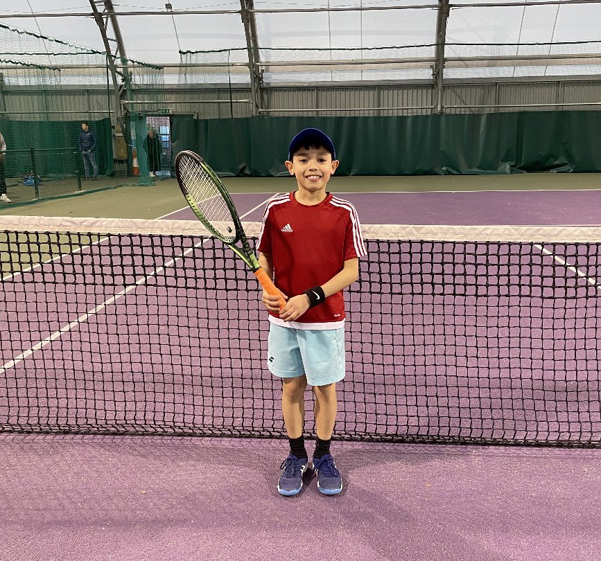 Congratulations to Norfolk player Aaron who last week finished runner up in the Harlow Lawn Tennis Club U11 Boys Grade 5 event.