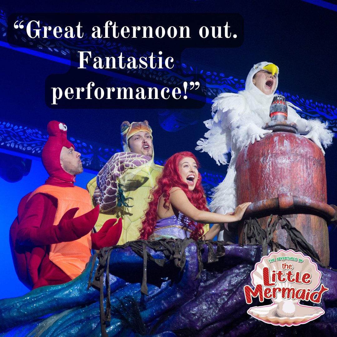 After our opening performances, we are gettting amazing audience feedback on our Easter Production: The Adventures of the Little Mermaid! Sun 7th April - Sun 14th April Book Now: bit.ly/3H2YM25 #NTRLittleMermaid2024 #HaveYouGotYourTicketsYet #WeSupportNTR