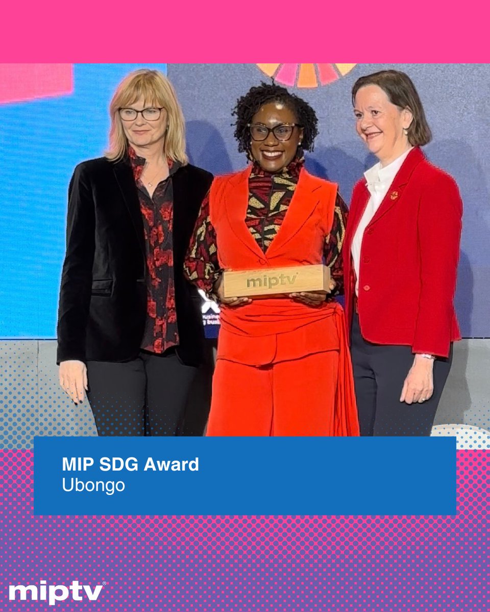 And the MIP SDG Award 2024 goes to… @UBONGOtz, African producer of edutainment content for kids. Congratulations! This morning at #MIPTV in #Cannes, in partnership with the @UN.