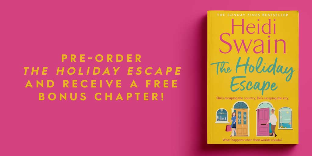 simonschusterUK's tweet photo. Calling all @Heidi_Swain fans! We have a very exciting giveaway for you...

Just pre-order Heidi's new novel, The Holiday Escape, and you'll receive a free bonus chapter!

https://t.co/ekraED5c5F https://t.co/Tfx75ozDqd