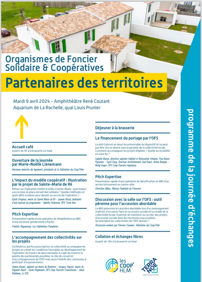 Les Coop Hlm (@lescoophlm) on Twitter photo A #LaRochelle <a href="/mnlienemann/">MN Lienemann</a> ouvre la journée nationale des #OFS coopératifs : un modèle résilient porteur de valeurs pour agir sur la régulation du foncier. A #LaRochelle <a href="/mnlienemann/">MN Lienemann</a> ouvre la journée nationale des #OFS coopératifs : un modèle résilient porteur de valeurs pour agir sur la régulation du foncier.
