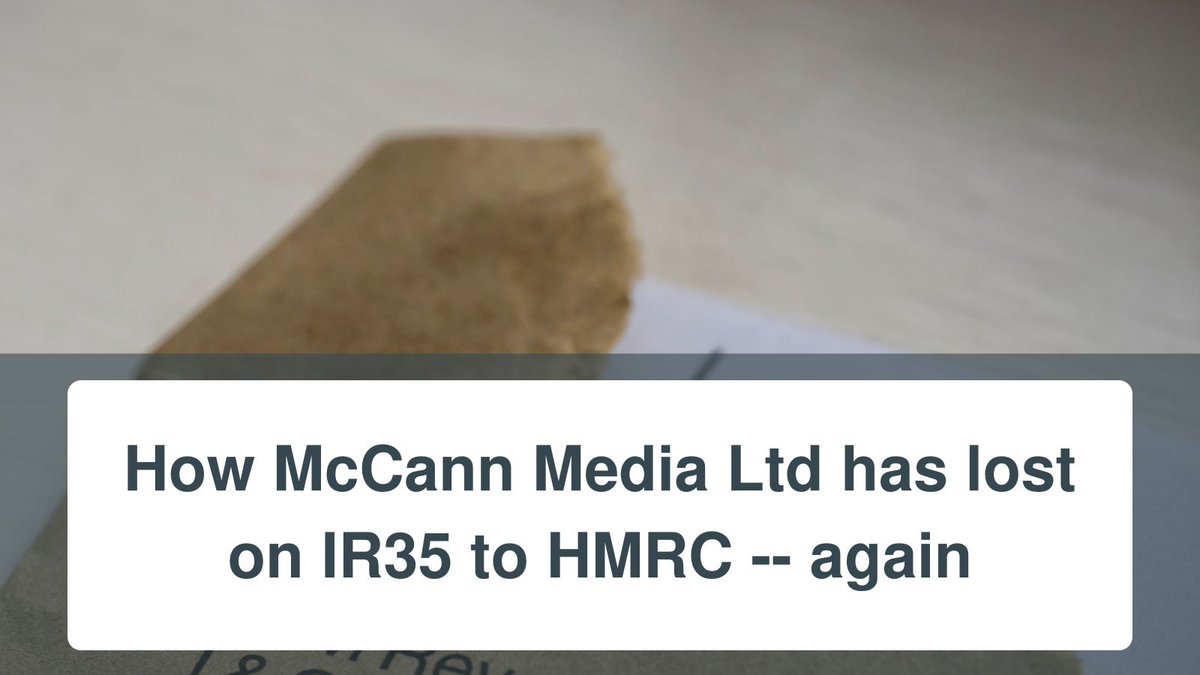 In the second leg against another football pundit, HMRC has won hands down, hoisting numerous status red flags for business and contractors to beware. @seeleyharris discusses here: buff.ly/3xqCbux #ir35 #hmrc #moo