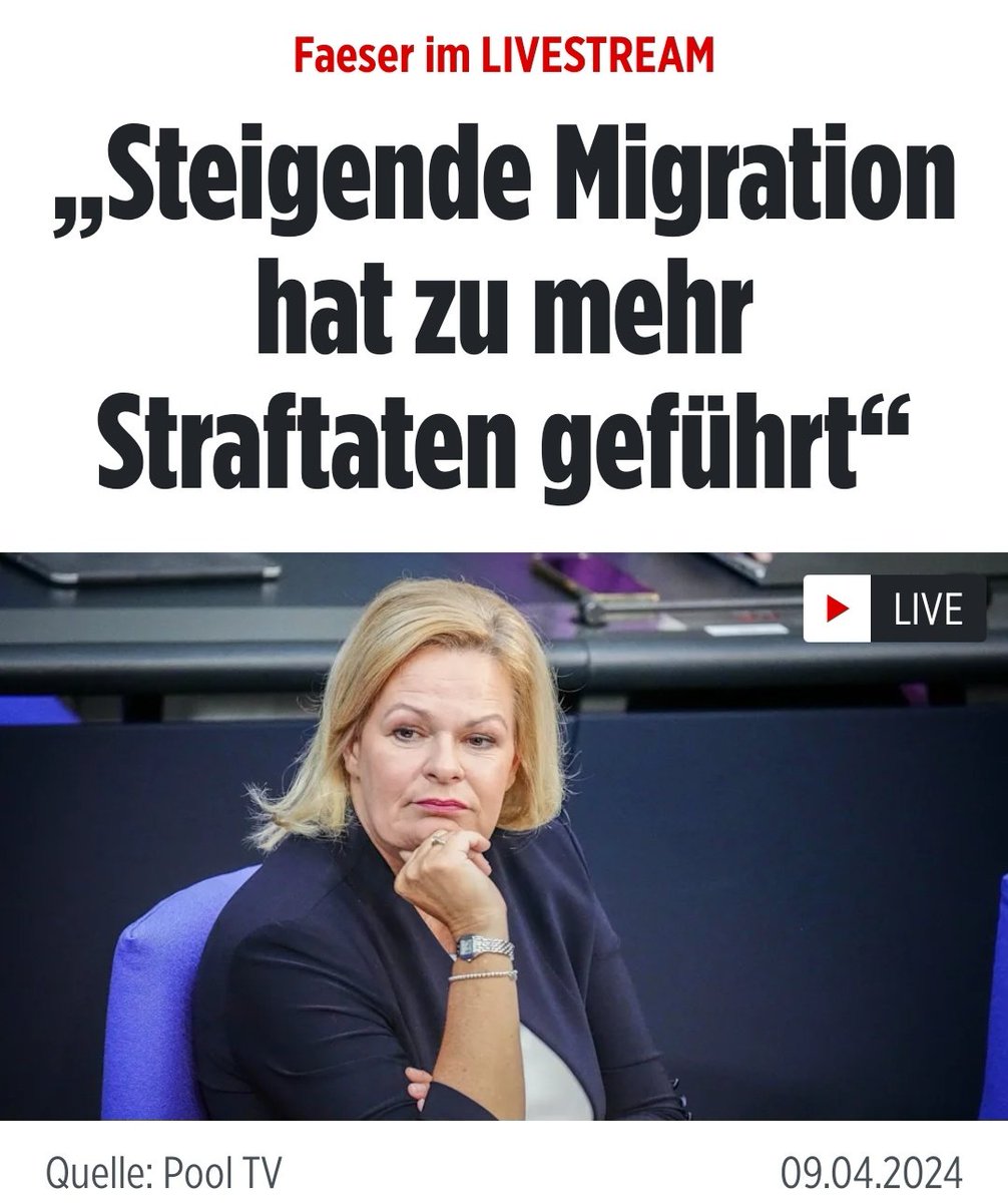 #PKS #Ausländergewalt #RemigrationJETZT 👇

m.bild.de/politik/inland…