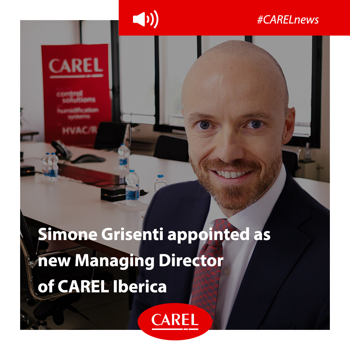 Simone Grisenti has assumed the role of #ManagingDirector at @CAREL_Iberica. His extensive experience and leadership skills make him suited to lead the Iberian subsidiary into its next phase of growth and development.

Learn more: bit.ly/3J9IncW

#CARELgroup #HVACR