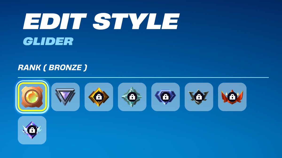 HYPEX's tweet photo. You can now select unlocked Edit Styles for your Ranked Cosmetics, based on the highest Rank you unlocked during that Cosmetic's Season ‼️ https://t.co/3dafhQuHMM