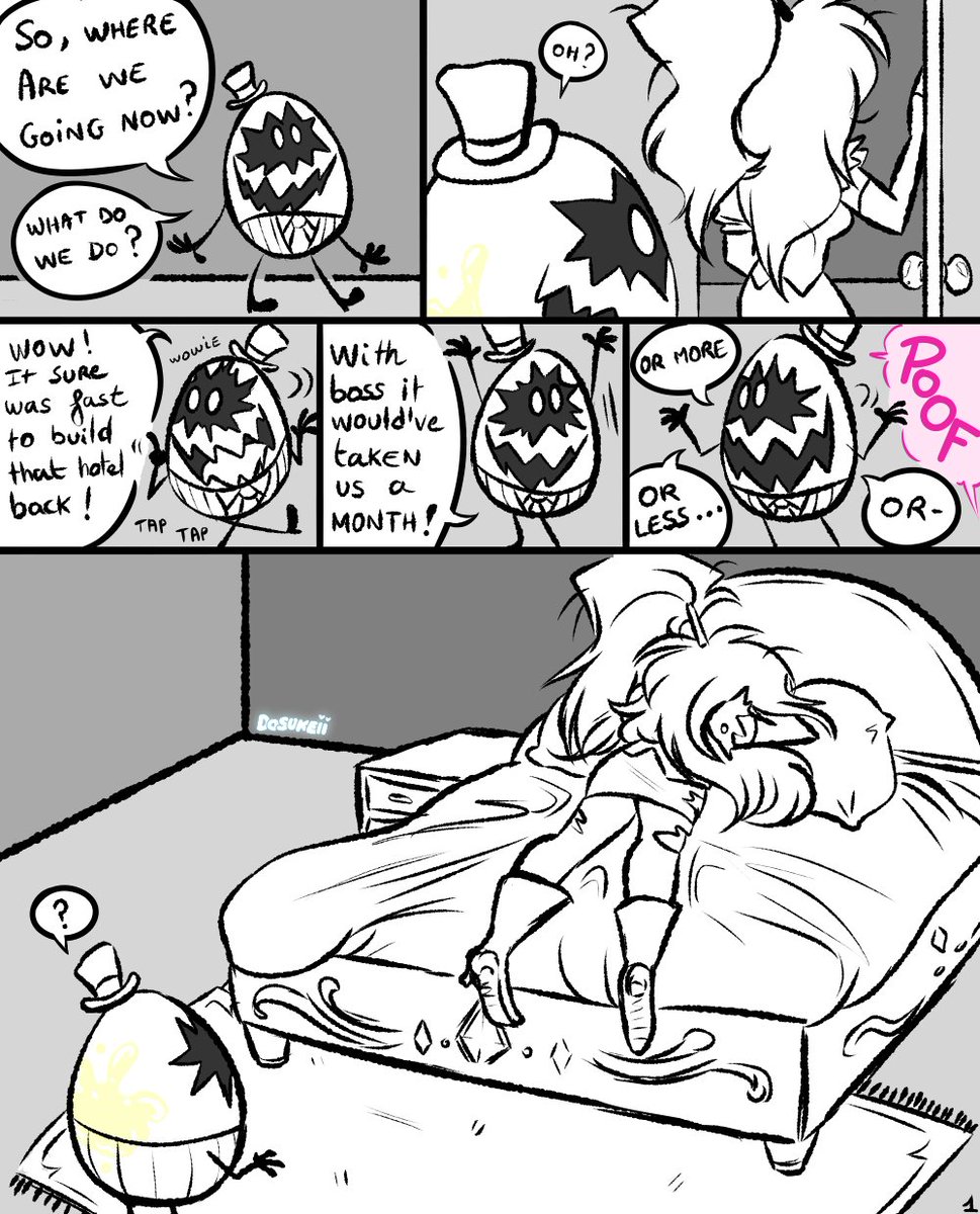 DosukeiiArt's tweet photo. [1/?] Cherri and Frank first page for my comic about them :D 🍒🥚 I'll make a cover too (but for now i'm lazy hehe). So for now, Enjoy the first page !
-----
#HazbinHotel #HazbinHotelFanart #HazbinHotelcomic #CherriBomb #Eggboiz #SirPentious #CherriSnake https://t.co/5lJEU4wuNa