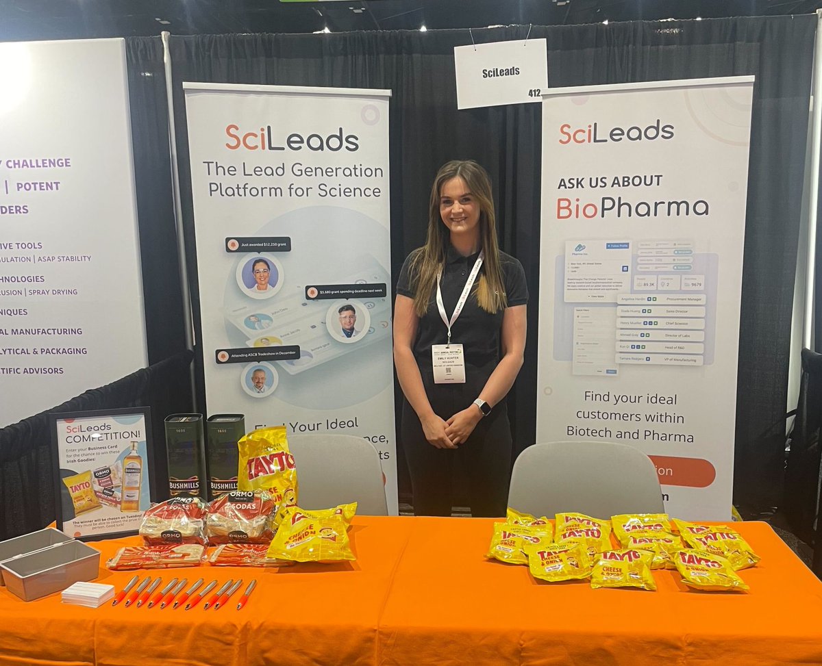 We made it #AACR2024! Make sure you say "Hi" 👋 to the SciLeaders walking the show and make a beeline for booth *4123* to enter our competition to win some Irish Goodies! 🍀