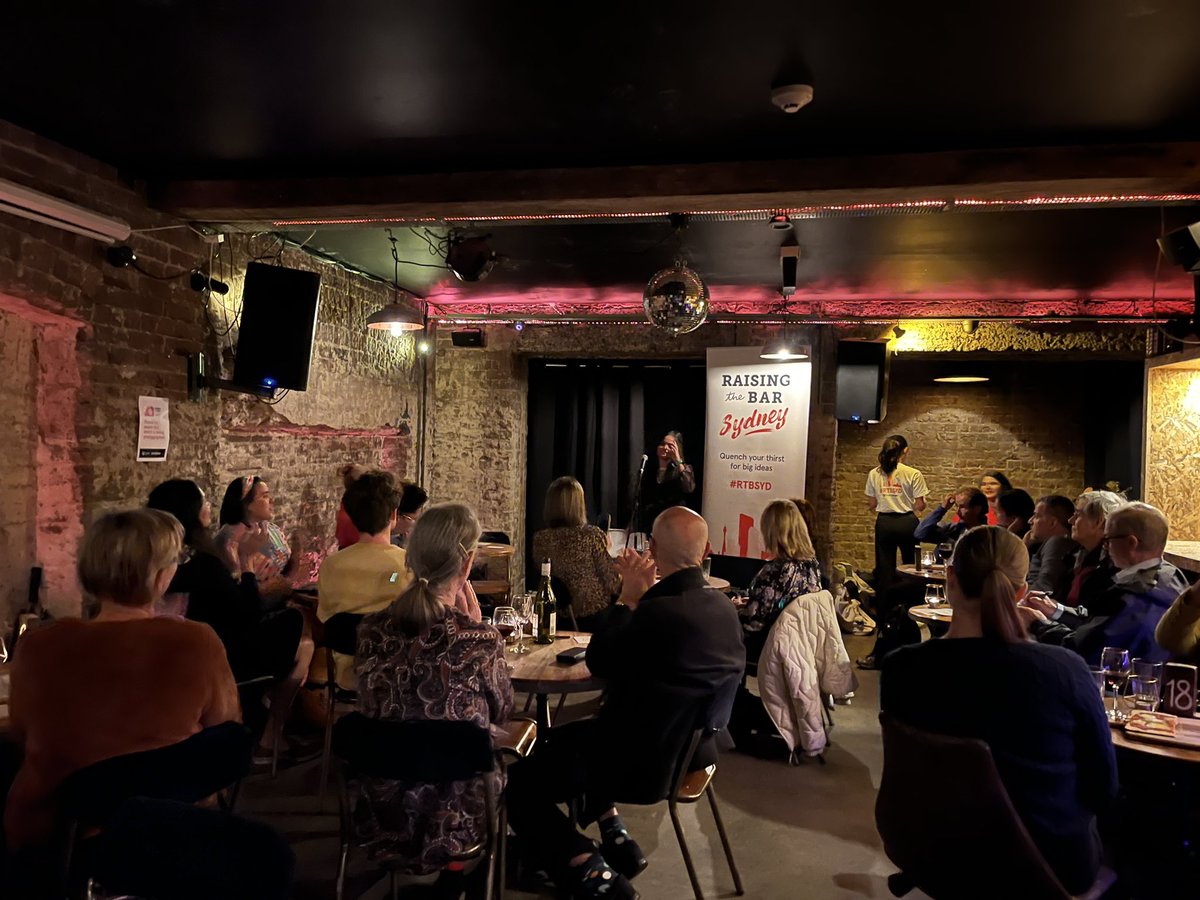 Tonight we’re hearing about prevention of infectious diseases with @merusheel at Raising the Bar in Sydney @syd_health