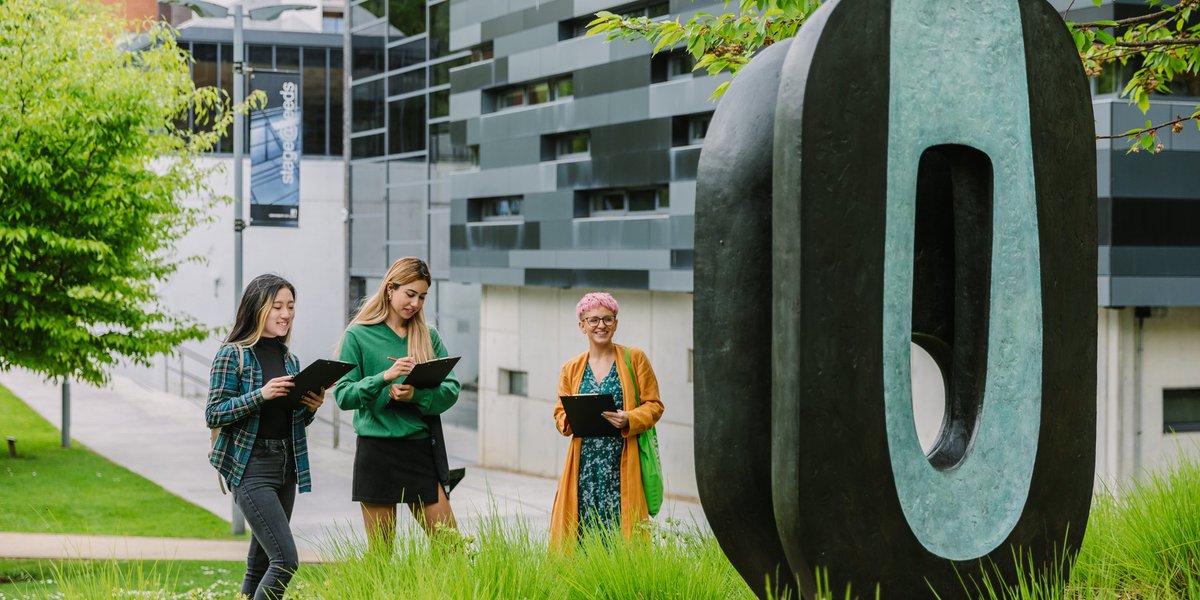 Hey @UoLStudents 👋 Stayed in #Leeds for the Spring break? Why not make the most of the peace and quiet on campus and join us for an artistic exploration of @UniversityLeeds' #PublicArt Tuesday 16 April, 12:00 - 13:30 Free. Find out more and book here: bit.ly/LULGStudents