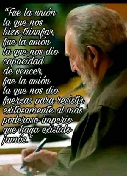 #FidelPorSimpre #GenteQueSuma #UnidosVenceremos