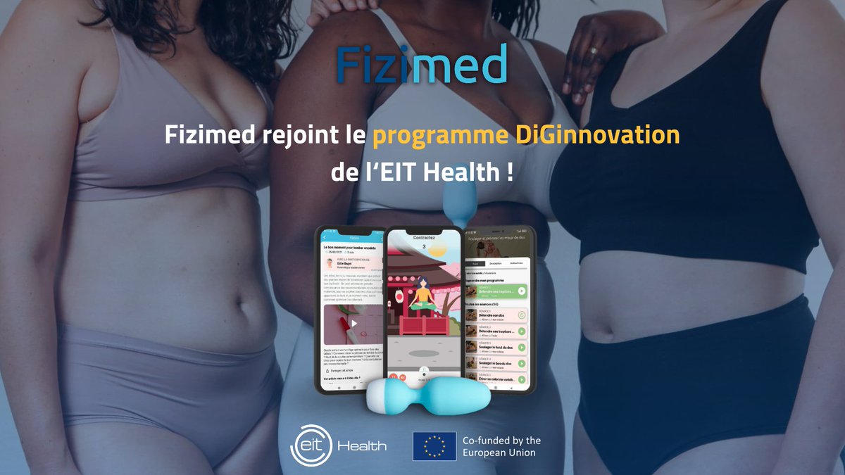 🏆Fizimed, l'unique sélectionnée du programme @EITHealth DiGinnovation! La startup française va pouvoir accélérer le déploiement de sa sonde connectée Emy sur le marché français. Emy révolutionne la santé féminine en stoppant l'incontinence urinaire par la rééducation du périnée.