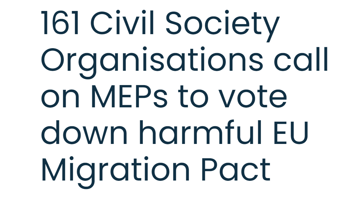Ahead of tomorrow's European Parliament (@Europarl_EN) vote on EU asylum reforms, @Amnesty has joined 160 other organisations in condemning attempts to lower asylum standards & expand detention in Europe This is an agreement that fails to keep people safe picum.org/blog/81-civil-…
