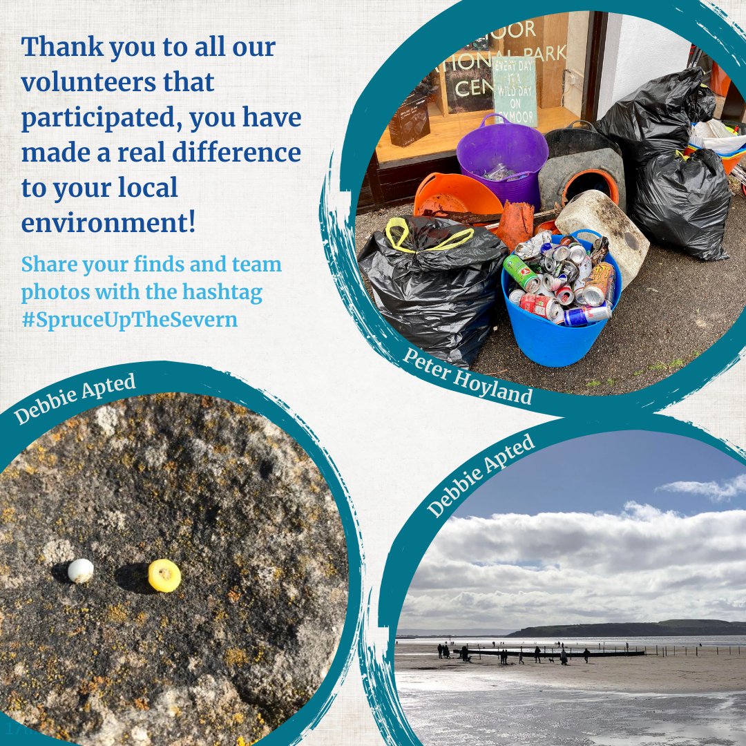 Thank you to all the incredible volunteers that made the Severn Estuary Spring Clean a success! Don't forget to tag us in your clean photos with #SpruceUpTheSevern & we can't wait to see you all at our Big Beach Clean in September!