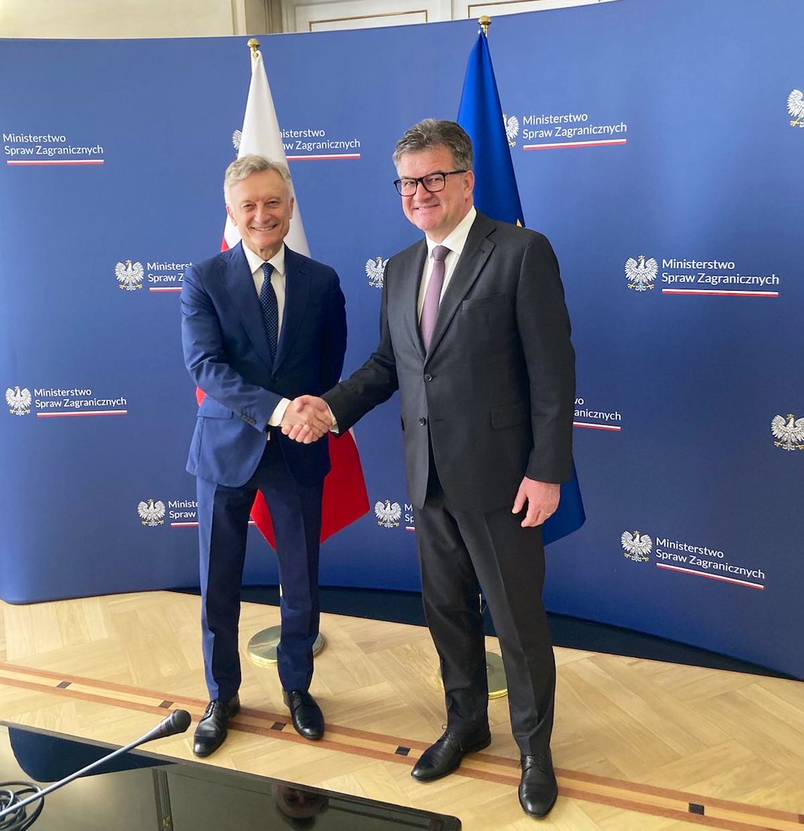 Had an excellent meeting with 🇵🇱 Undersecretary of State Marek Prawda in Warsaw. Gave an overview of the latest developments in the region and an update on the state of play in the Dialogue. Grateful for Poland’s interest in the Western Balkans and support to our 🇪🇺 efforts.