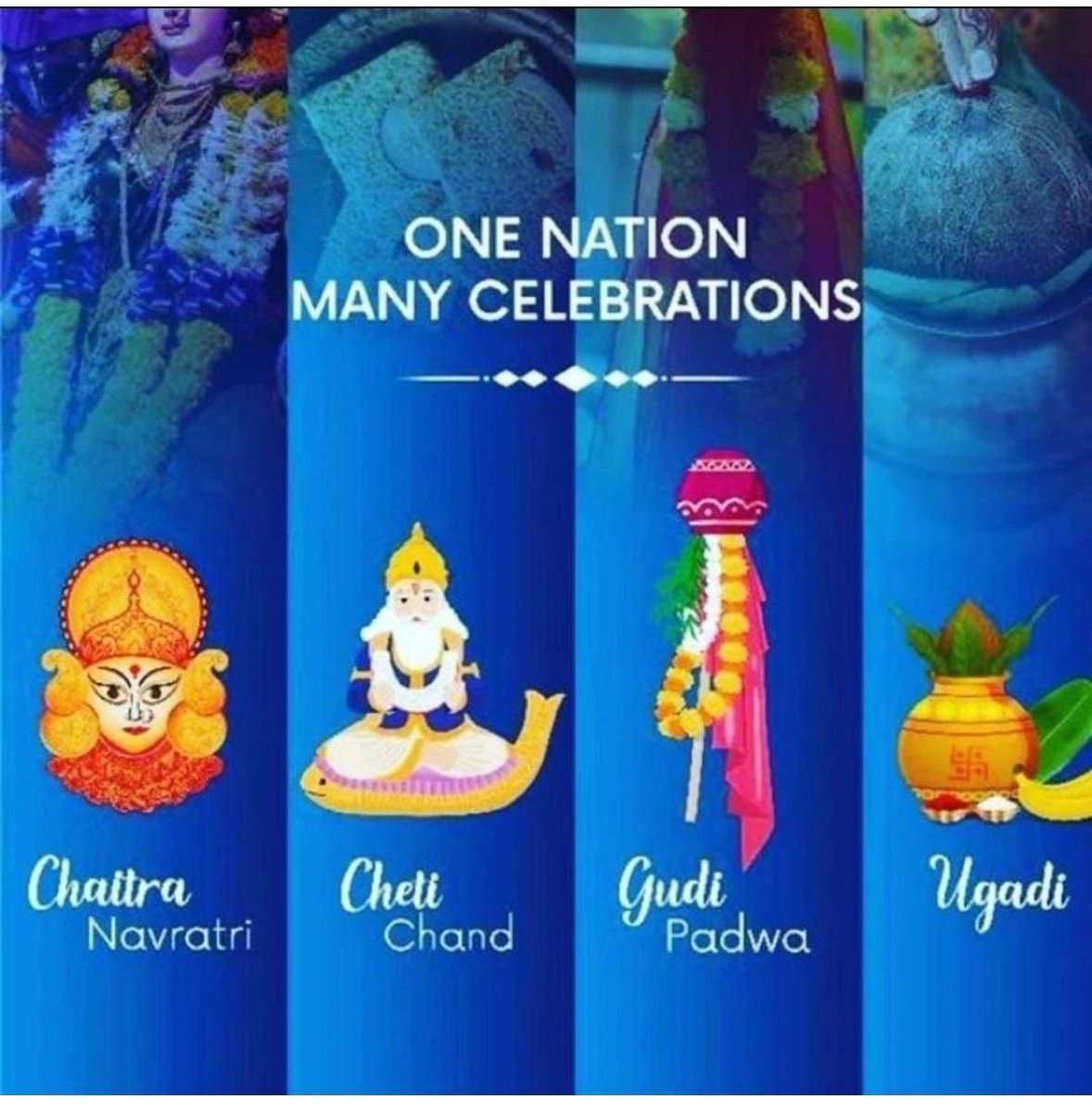 T 4975(i) - One nation several festivals ..🇮🇳 .. and celebrations .. same time .. greetings to all ..