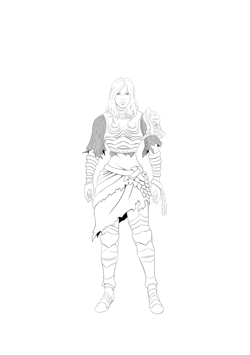 Commission done, trying different art style🥰#ArtistOnTwitter #art