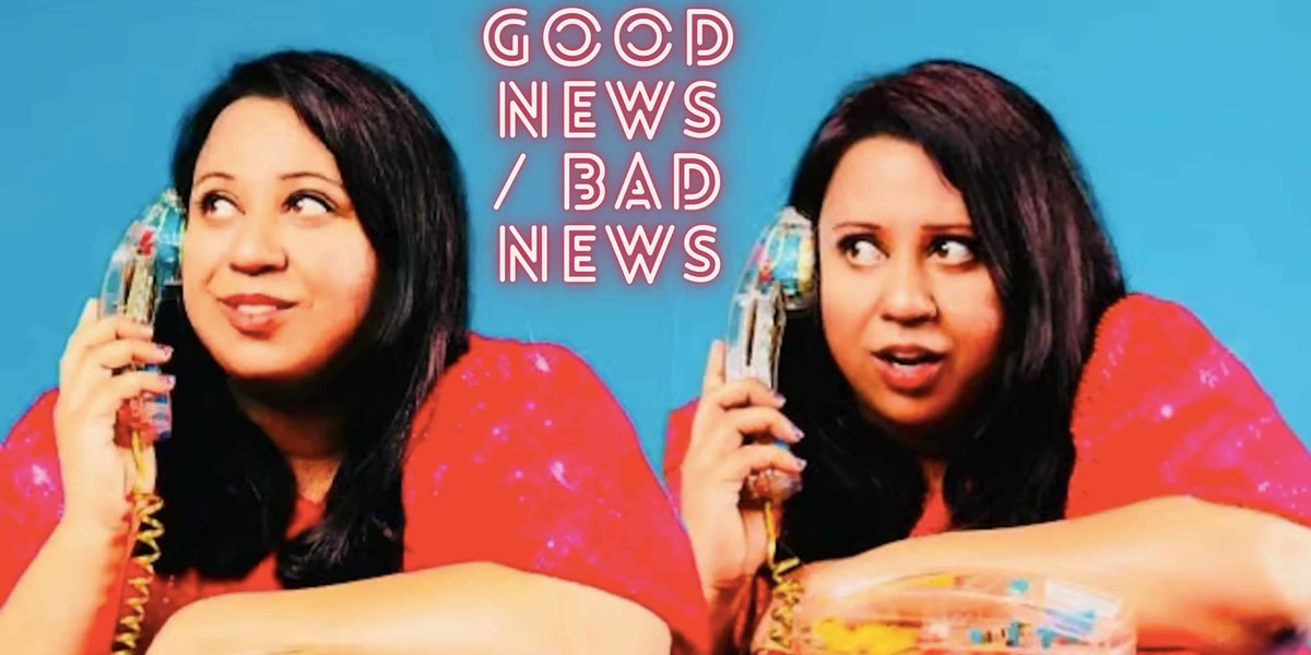 TOMORROW! Your favourite comedy acts bring along their best or worst news story from the last month, and off they go! @SuchandrikaC's Good News / Bad News returns with headliner Amy Annette! acesandeightssaloonbar.com/events/good-ne…