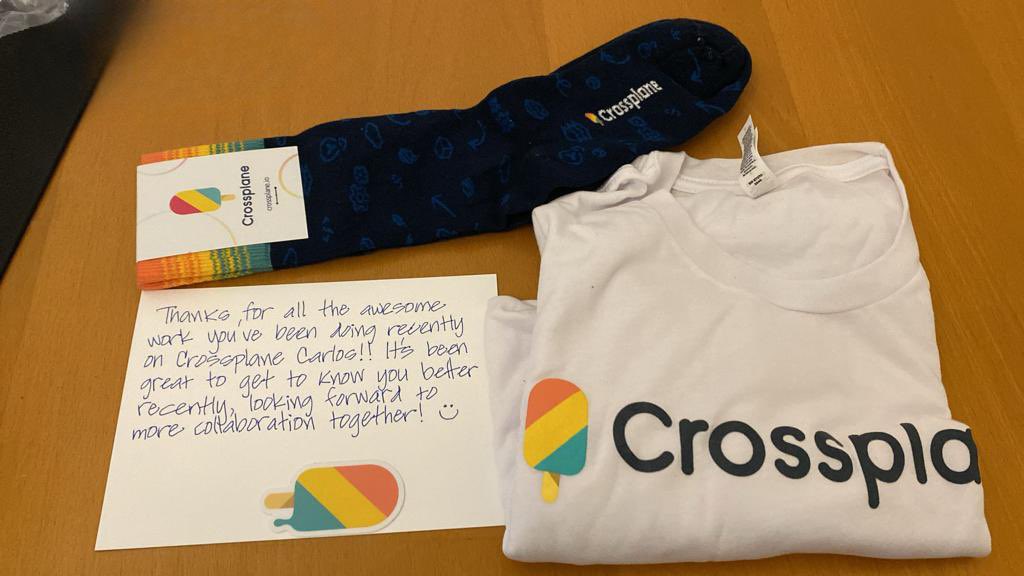 Thanks @jbw976 for the awesome @crossplane_io swag and the kind words 🙏🏼🙏🏼. Looking forward for more collaboration too! 🍦💪🏼