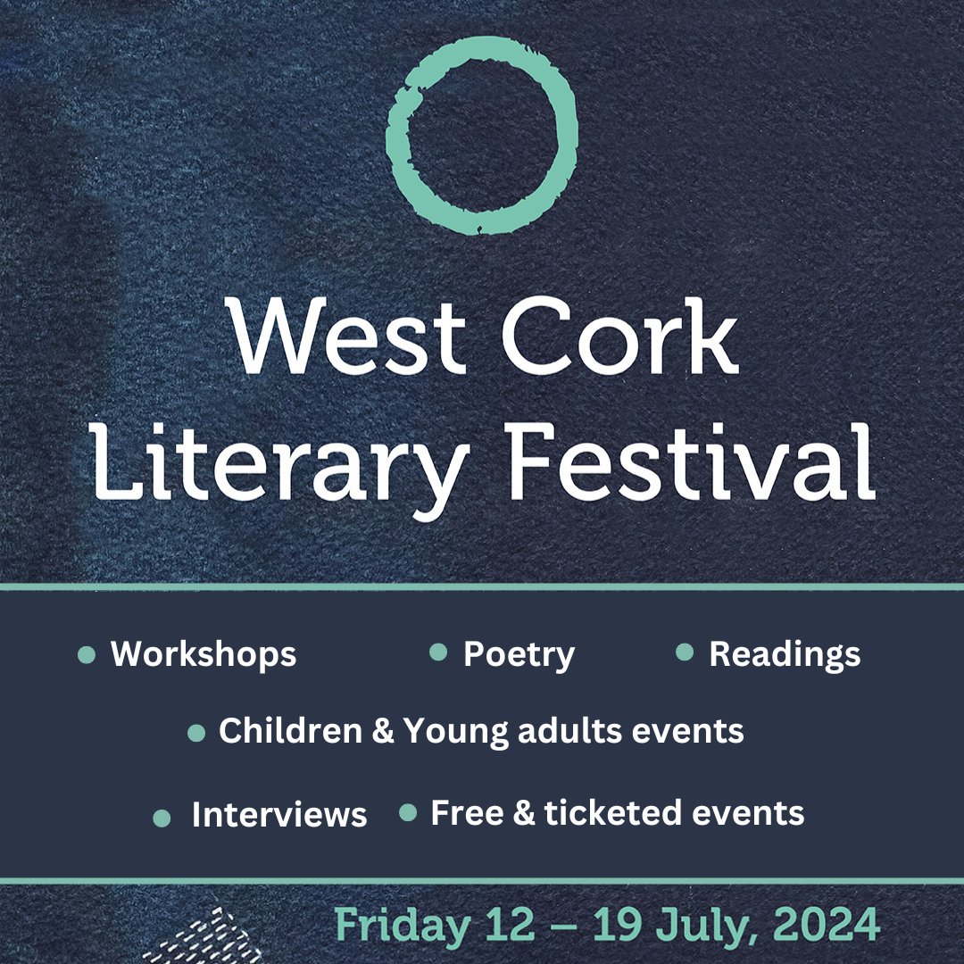 The full programme for #WCLF2024 goes on sale tomorrow morning at 10am. 👀 We have added a few new additions to the already huge programme. 💠 Explore and plan your trip to Bantry this July. 🎫 Visit: westcorkmusic.ie/literary-festi…