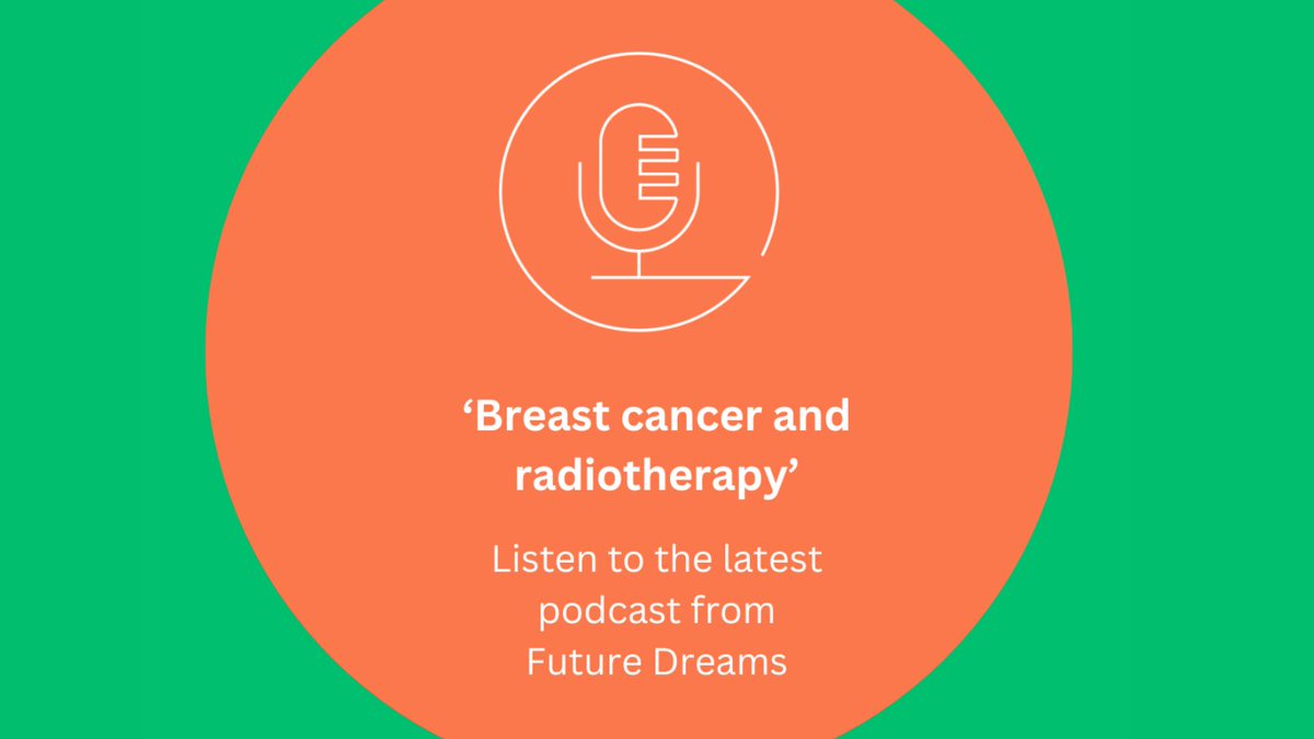 ‘Breast cancer and radiotherapy’ is the latest podcast from Breast Cancer Charity @futuredreamss . Host Victoria Derbyshire is joined by an expert in breast cancer and radiotherapy, and talks to women who share their experiences. Follow the link to listen 👉…