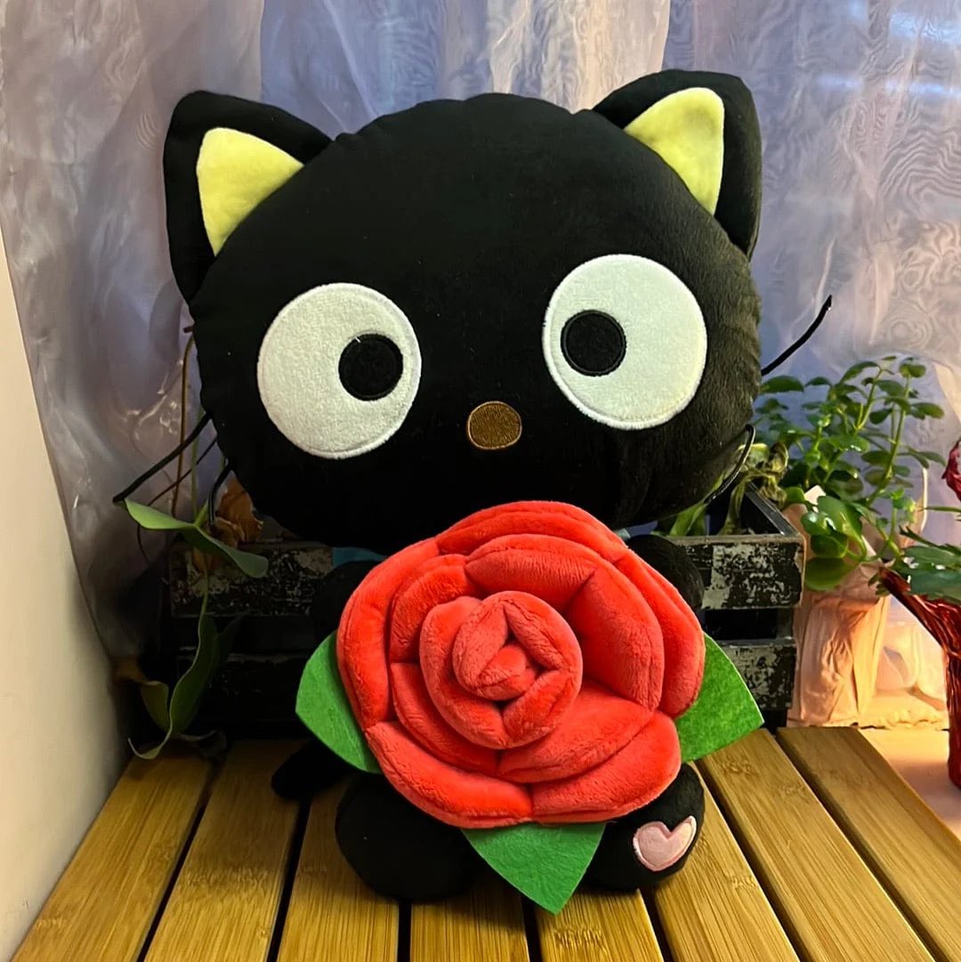 sanriodaily's tweet photo. chococat has a flower for you 👉👈💫 https://t.co/hNPOW6OhwB