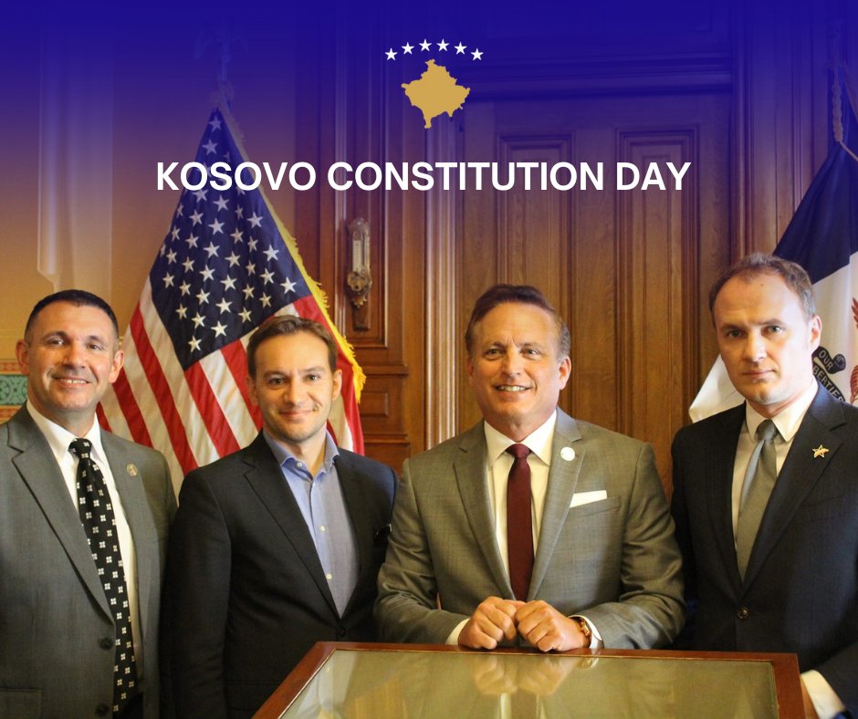 It's Kosovo's Constitution Day! 🌟 Our heartfelt connection with our sister state exemplifies the power of friendship and collaboration. As advocates for shared values and freedoms, we recognize the indispensable role of constitutions in shaping our collective future.