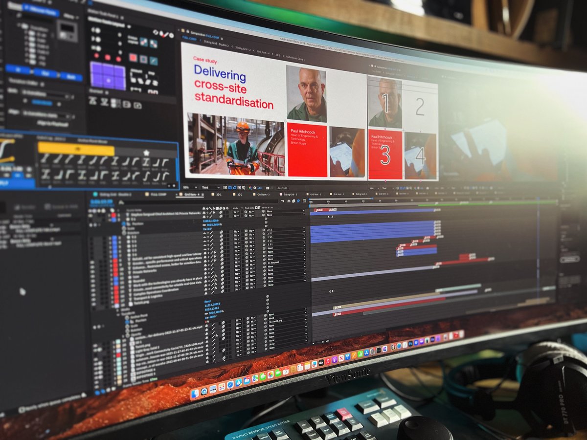wearedouble8's tweet image. Anticip.Eight // We're putting the final touches to our latest project for Virgin Media O2 Business. We chose a presentation for the content that reflects the subject matter - a grid approach that delivers more information at a speedy pace (without overwhelming). #AfterEffects