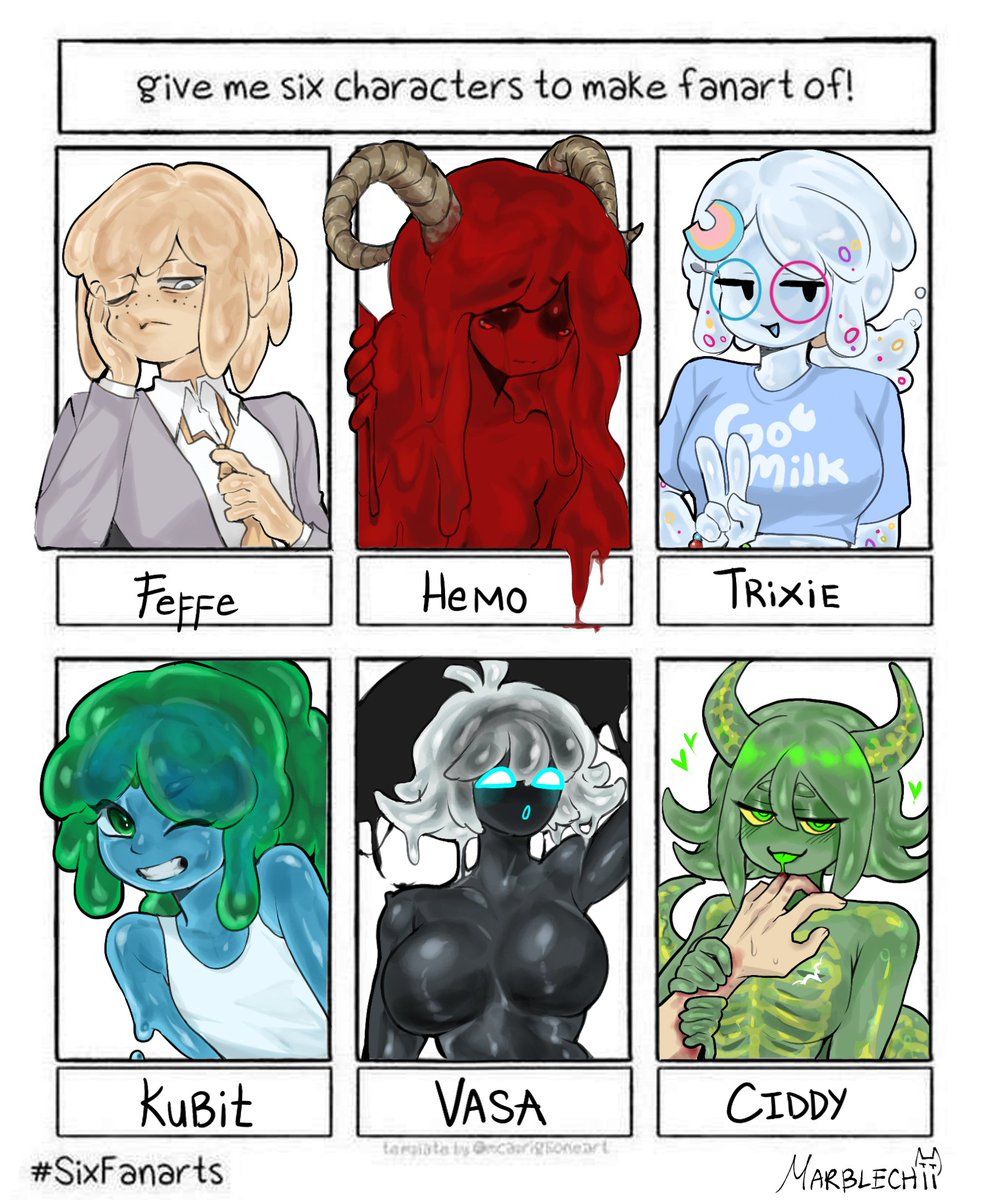 Marblechii's tweet photo. Slime edition https://t.co/oa01kdOlCo