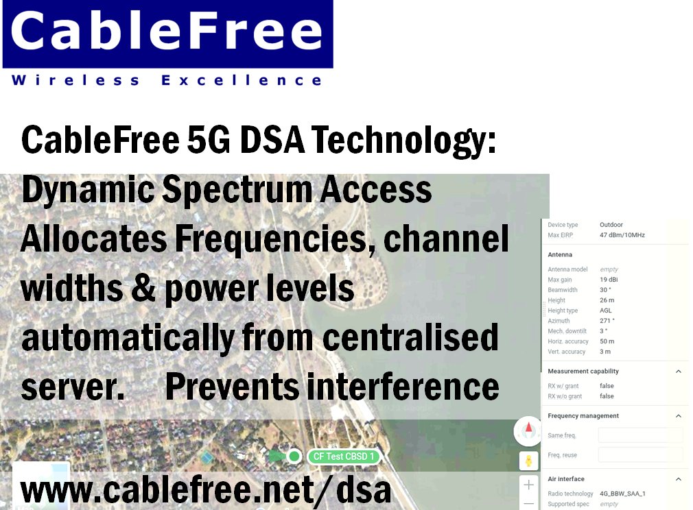 cablefreeltd's tweet photo. #TuesdayThoughts:
Interesting #CableFree-powered projects featuring #DynamicSpectrumAccess (#DSA) in various bands - working with partners worldwide for #4G and #5G implementations.
https://t.co/MIpQxvElQc https://t.co/9OSCv5wc8r