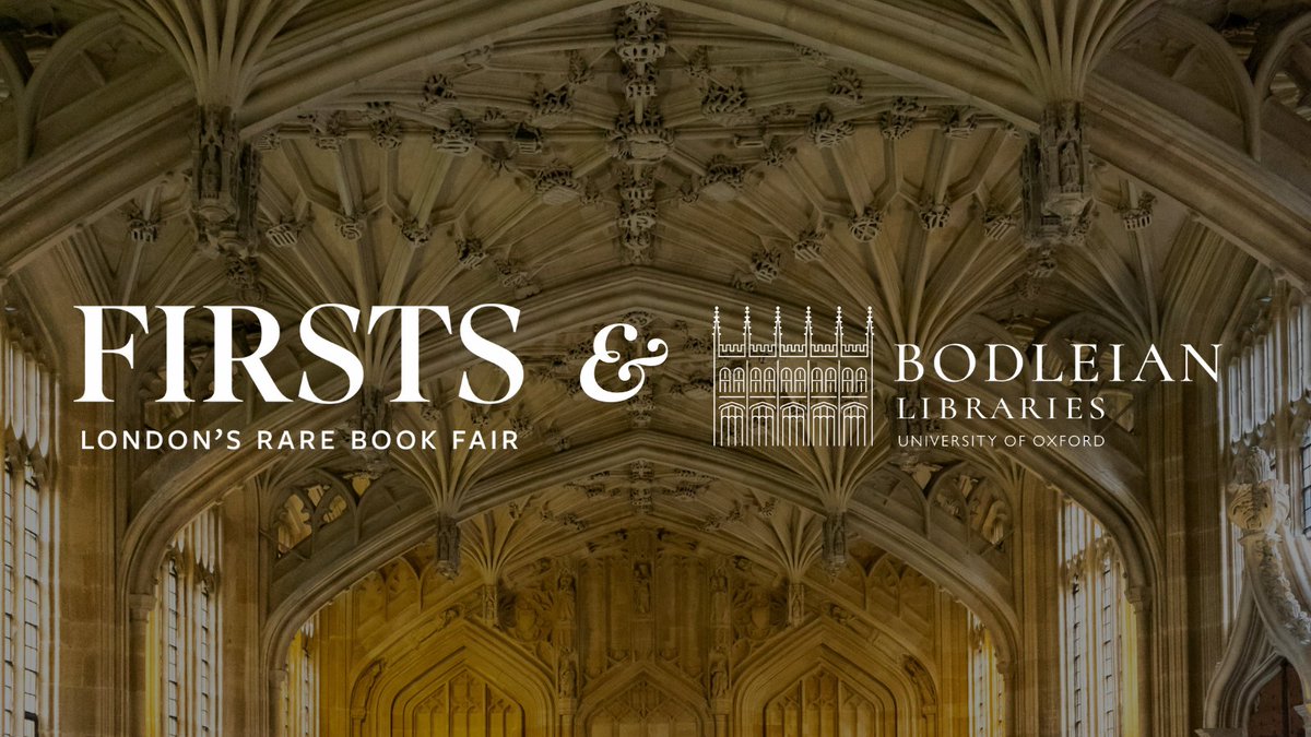 Firsts London is proud to partner with the @bodleianlibs for our 2024 edition of the fair. You can attend free talks from Bodleian Library Publishing authors as part of our events program taking place throughout the fair. Browse and book: firstslondon.com/events