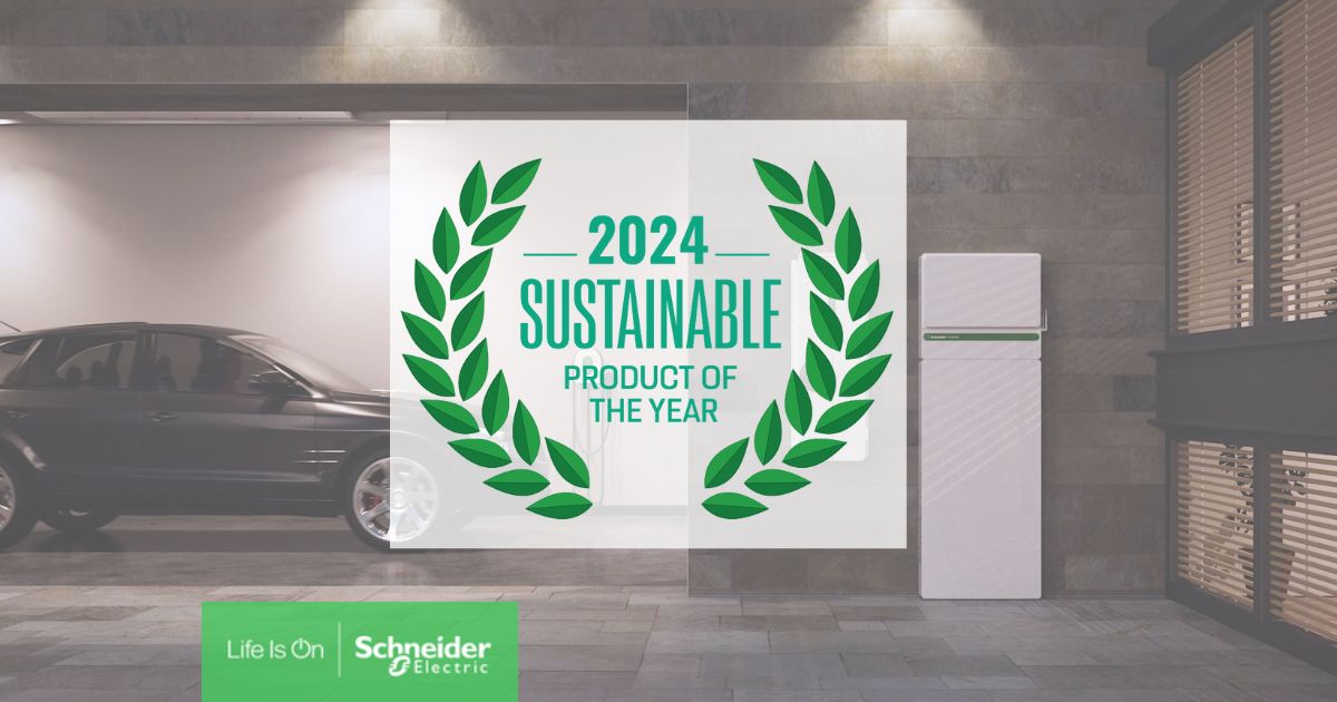 🏠 ⚡ Schneider Home named 2024 Sustainable Product of the Year by Green Builder Media. It combines smart technology for energy efficiency, resilience, and home sustainability. Users can monitor energy consumption and reduce utility costs. Learn more: spr.ly/6015wdVYh