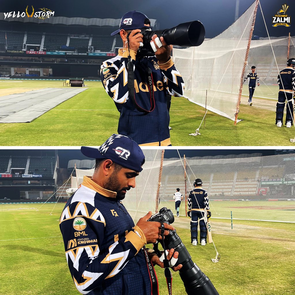 Eid moon 🌙 spotting just got a star player! Our skipper @babarazam258 joins the campaign. Ready for the magic to come?😍 #ZalmiYama #YellowStorm #HBLPSL9 #KhyberEdition #Zalmi