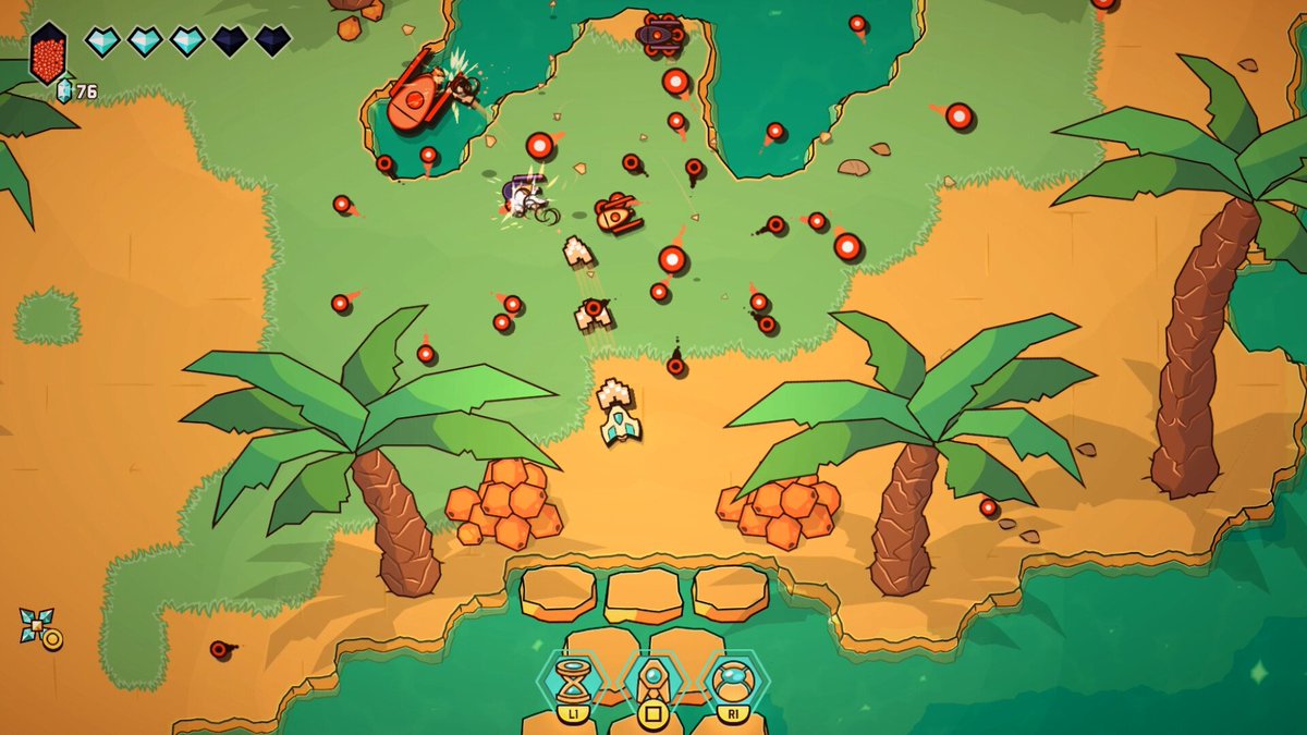 Minishoot Adventures is a new indie game that asks 'what if a classic 2D Zelda controlled like Geometry Wars' and it completely kicks ass. Steam only for now but I hope it comes to other platforms soon. And made entirely by a two person dev team! Play it! store.steampowered.com/app/1634860/Mi…