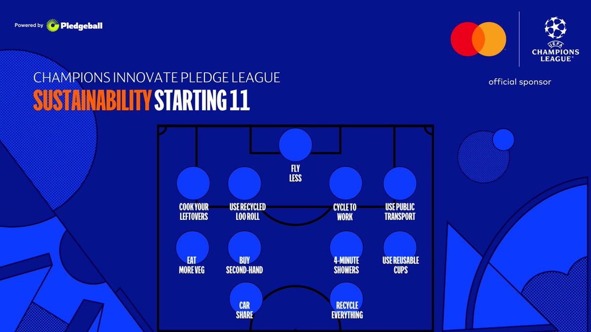 Another game day with our Sustainability Starting XI! 🤳⚽️ Together, we can #ProtectWhereWeplay 🌍💚