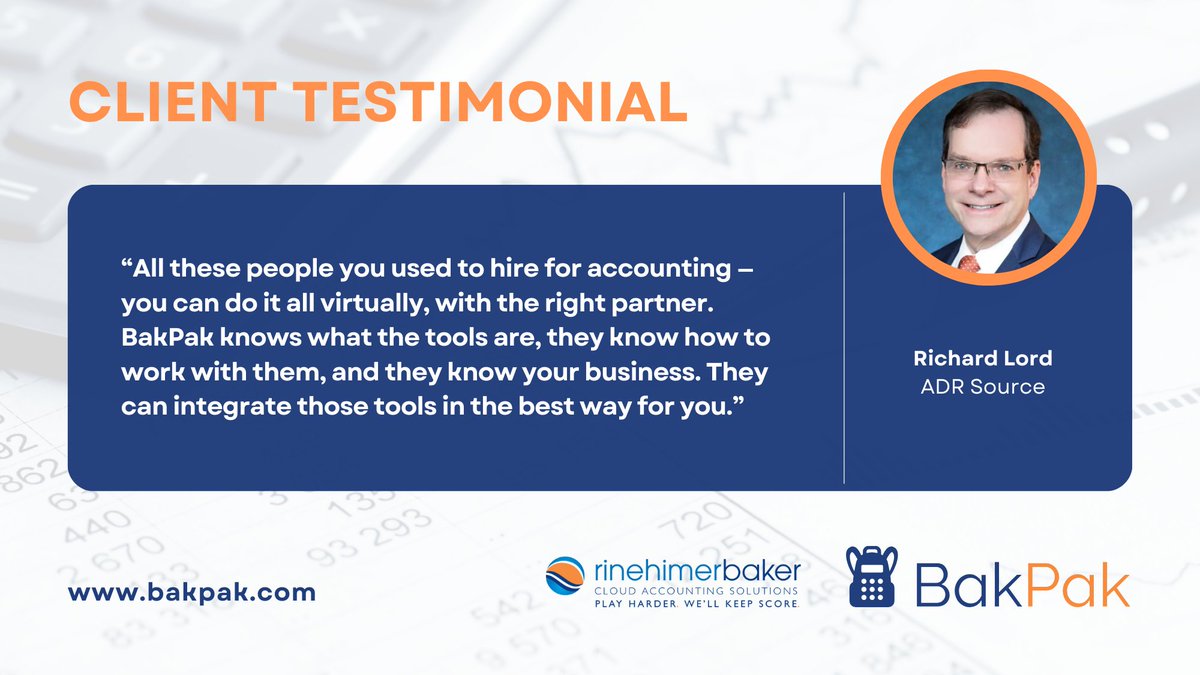 bakpakacct's tweet photo. Tired of navigating seemingly endless platforms and tools to make your financial management systems work? We're here to help — we work with you to understand your business and the most efficient way to set yourself up for success. https://t.co/pkbH4vcSkR